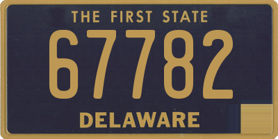 DE license plate 67782