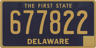DE license plate 677822