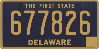 DE license plate 677826