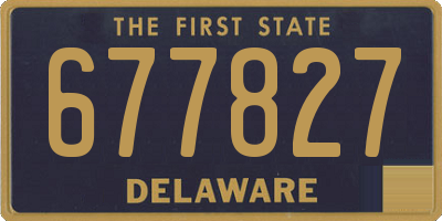DE license plate 677827