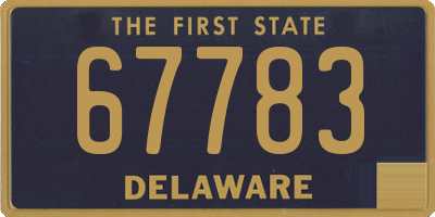 DE license plate 67783