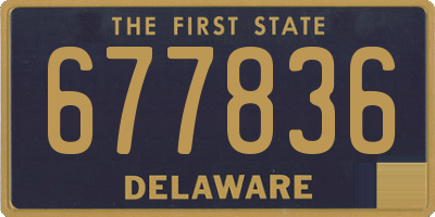 DE license plate 677836