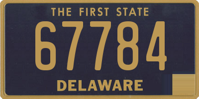 DE license plate 67784