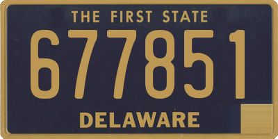 DE license plate 677851