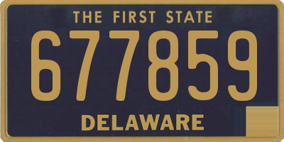 DE license plate 677859