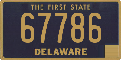 DE license plate 67786