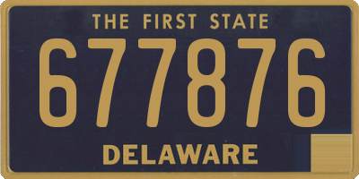 DE license plate 677876