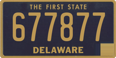 DE license plate 677877