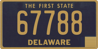 DE license plate 67788
