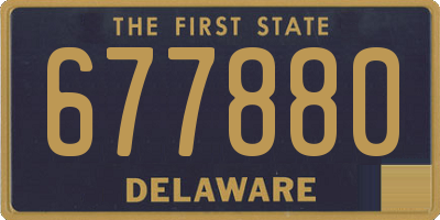 DE license plate 677880