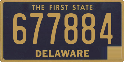 DE license plate 677884