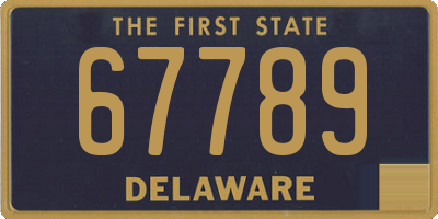 DE license plate 67789