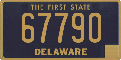 DE license plate 67790