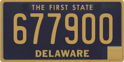 DE license plate 677900