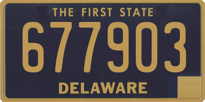 DE license plate 677903