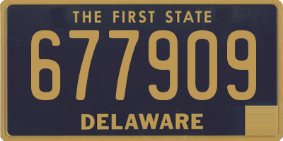 DE license plate 677909