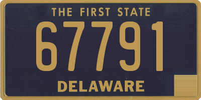 DE license plate 67791