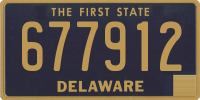 DE license plate 677912
