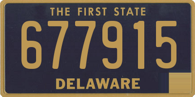 DE license plate 677915