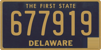 DE license plate 677919