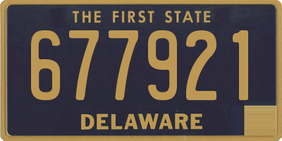 DE license plate 677921