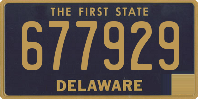 DE license plate 677929