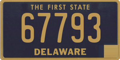 DE license plate 67793