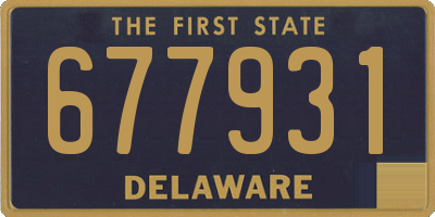DE license plate 677931