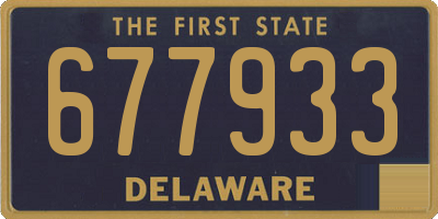 DE license plate 677933