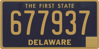DE license plate 677937