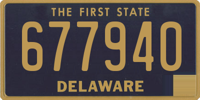 DE license plate 677940