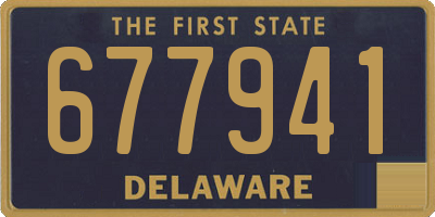DE license plate 677941
