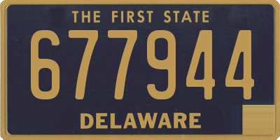 DE license plate 677944