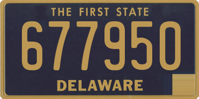 DE license plate 677950