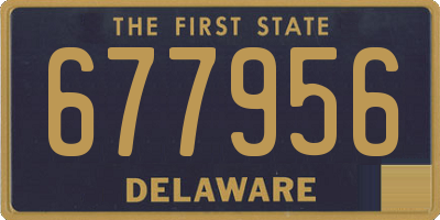 DE license plate 677956