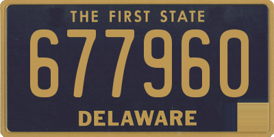 DE license plate 677960