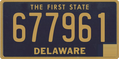 DE license plate 677961