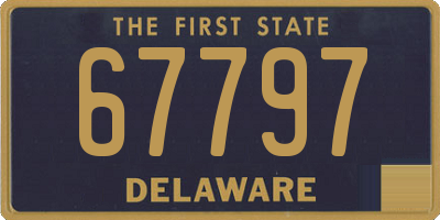 DE license plate 67797