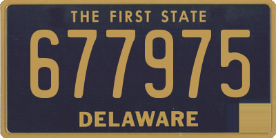DE license plate 677975