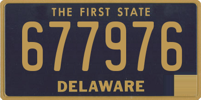 DE license plate 677976
