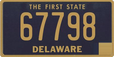 DE license plate 67798