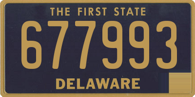 DE license plate 677993