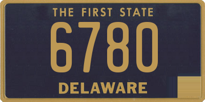 DE license plate 6780