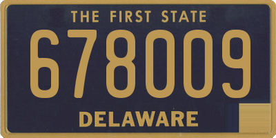 DE license plate 678009