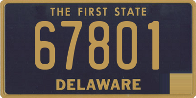 DE license plate 67801