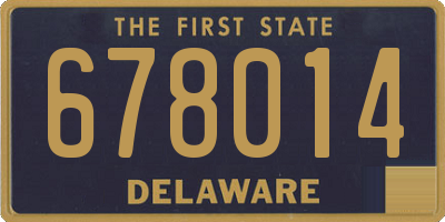 DE license plate 678014