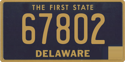 DE license plate 67802