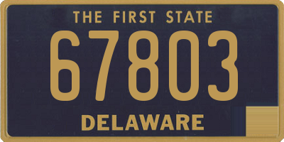 DE license plate 67803