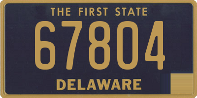 DE license plate 67804