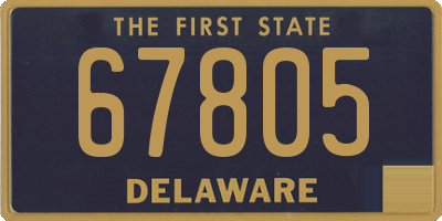 DE license plate 67805